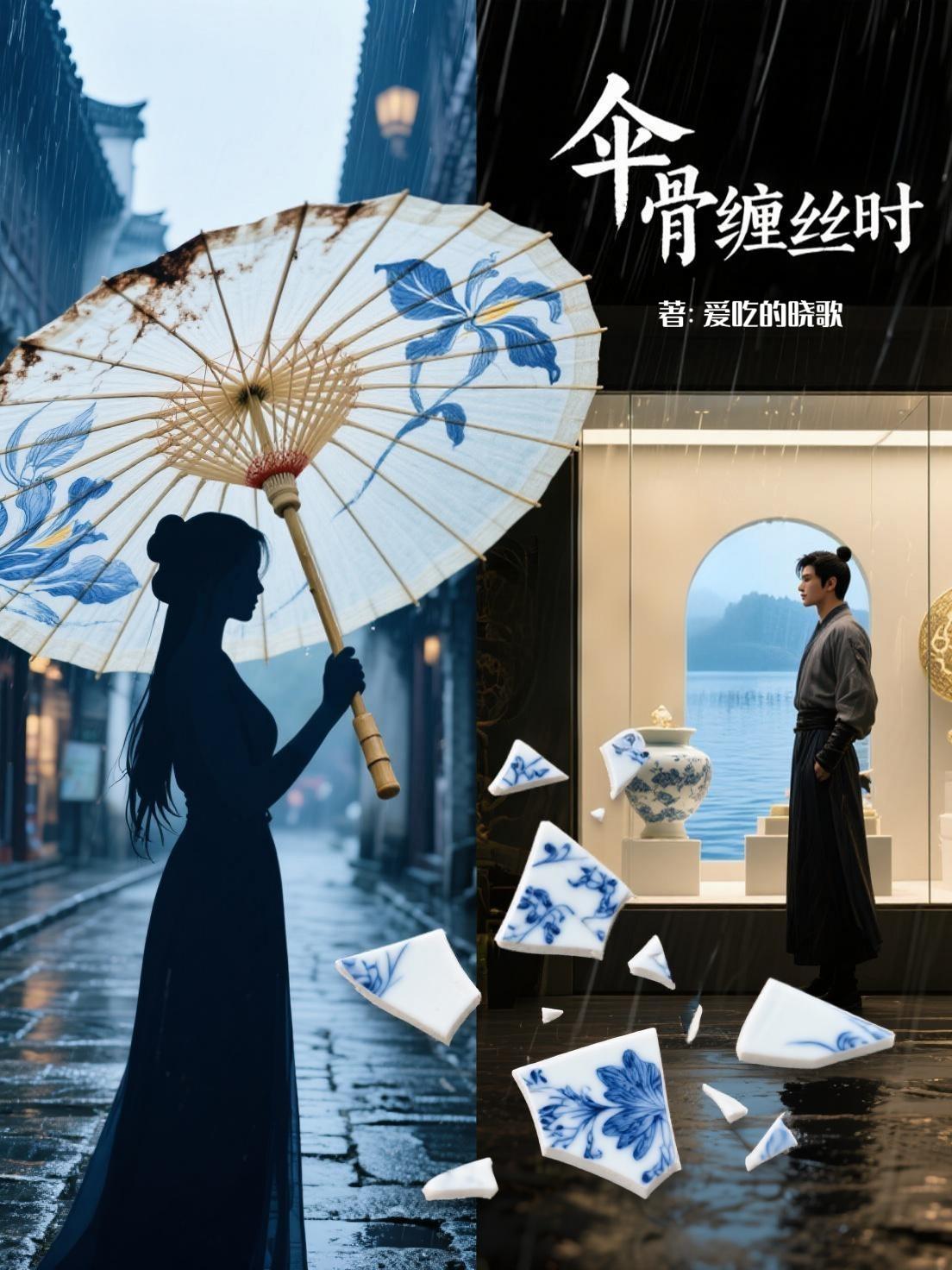 伞骨缠丝时
